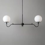 Load image into Gallery viewer, Glorica Glass Linear Modern Chandelier for Kitchen &amp; Living Room
