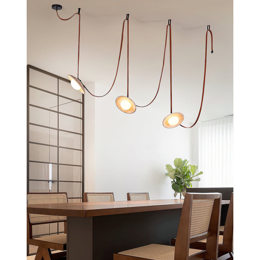 Light Rail Leder Pendelleuchte