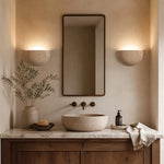 Cargar imagen en el visor de la Galería, Off white wall sconce scene and detail image