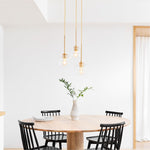 Load image into Gallery viewer, Selvion Minimalist Crystal Chandelier - Handcrafted Glass Sculptural Lighting Fixture
