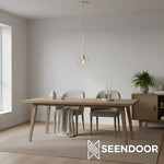 Load image into Gallery viewer, Selvion Sculptural Globe Modern Pendant Light for Kitchen, Bathroom &amp; Entryway
