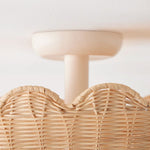 Load image into Gallery viewer, Olvara Rattan Bubble Flush Mount - Chic Ceiling Lamp for Home
