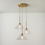Load image into Gallery viewer, Conica 3-Light Cone Chandelier - Sculptural Glass Pendant Lighting Modern Style
