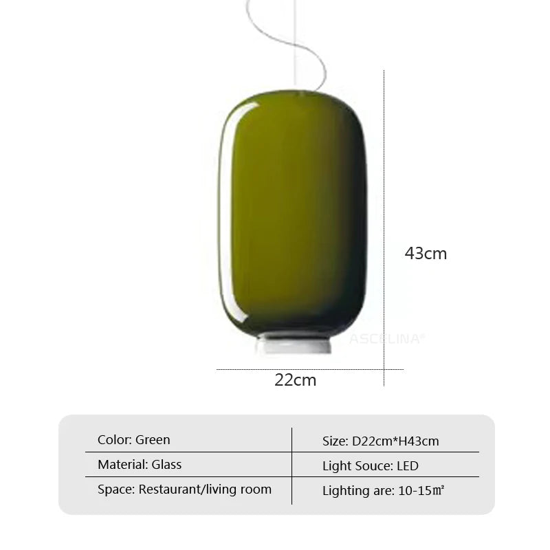 Chouchin Hängeleuchte Moderne LED Glas Pendellampe