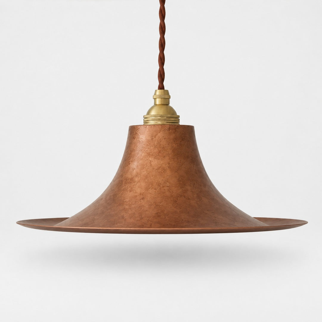 Lampada a sospensione nordica rustica fatta a mano con effetto arrugginito