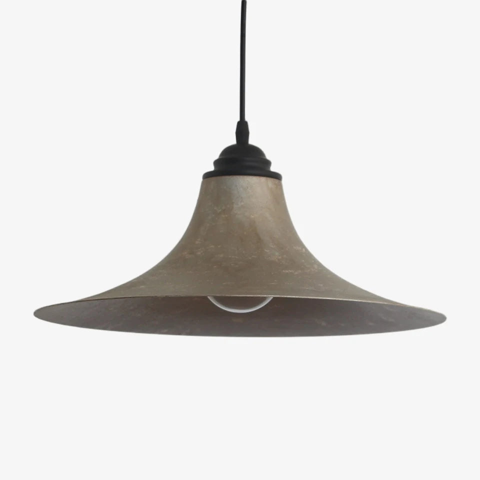 Aged black iron painted fitting pendant lamp