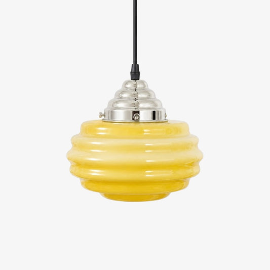 Suspension décorative en verre Cirren – Lampe suspendue multi-couches colorée pour éclairage de chambre