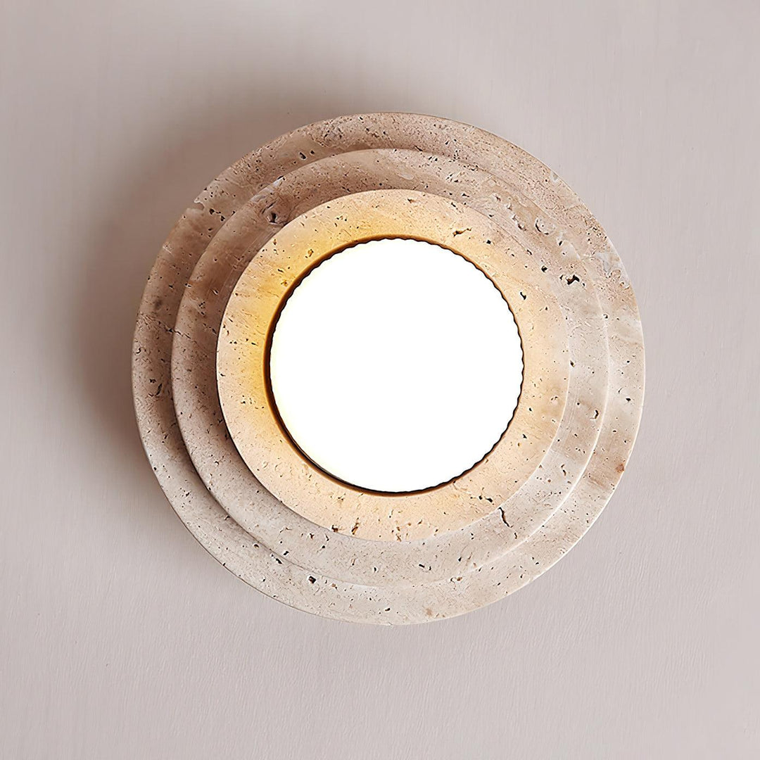 Aperture Trawertynowa Lampa Sufitowa