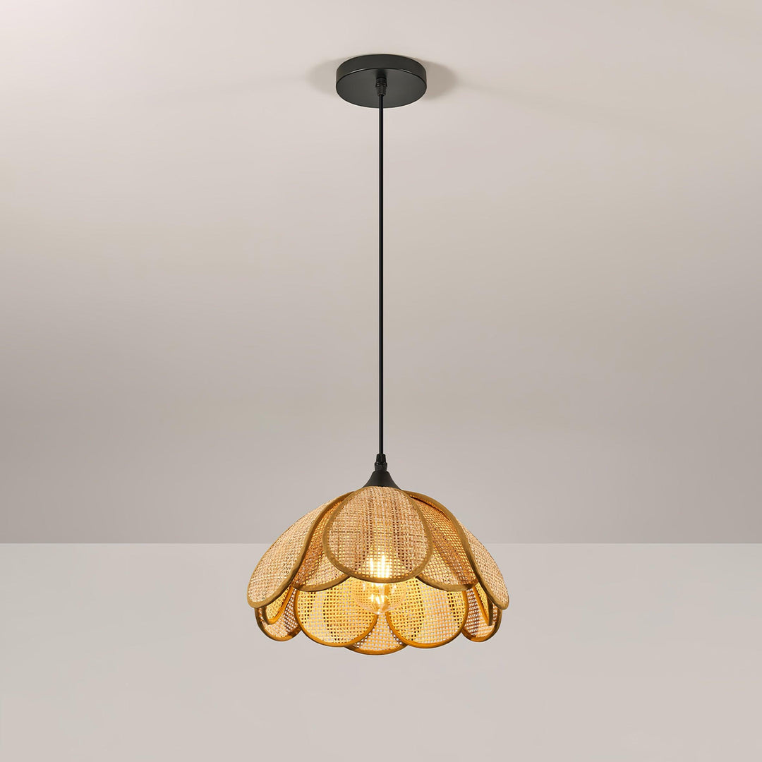 Bloom Rattan Pendelleuchte