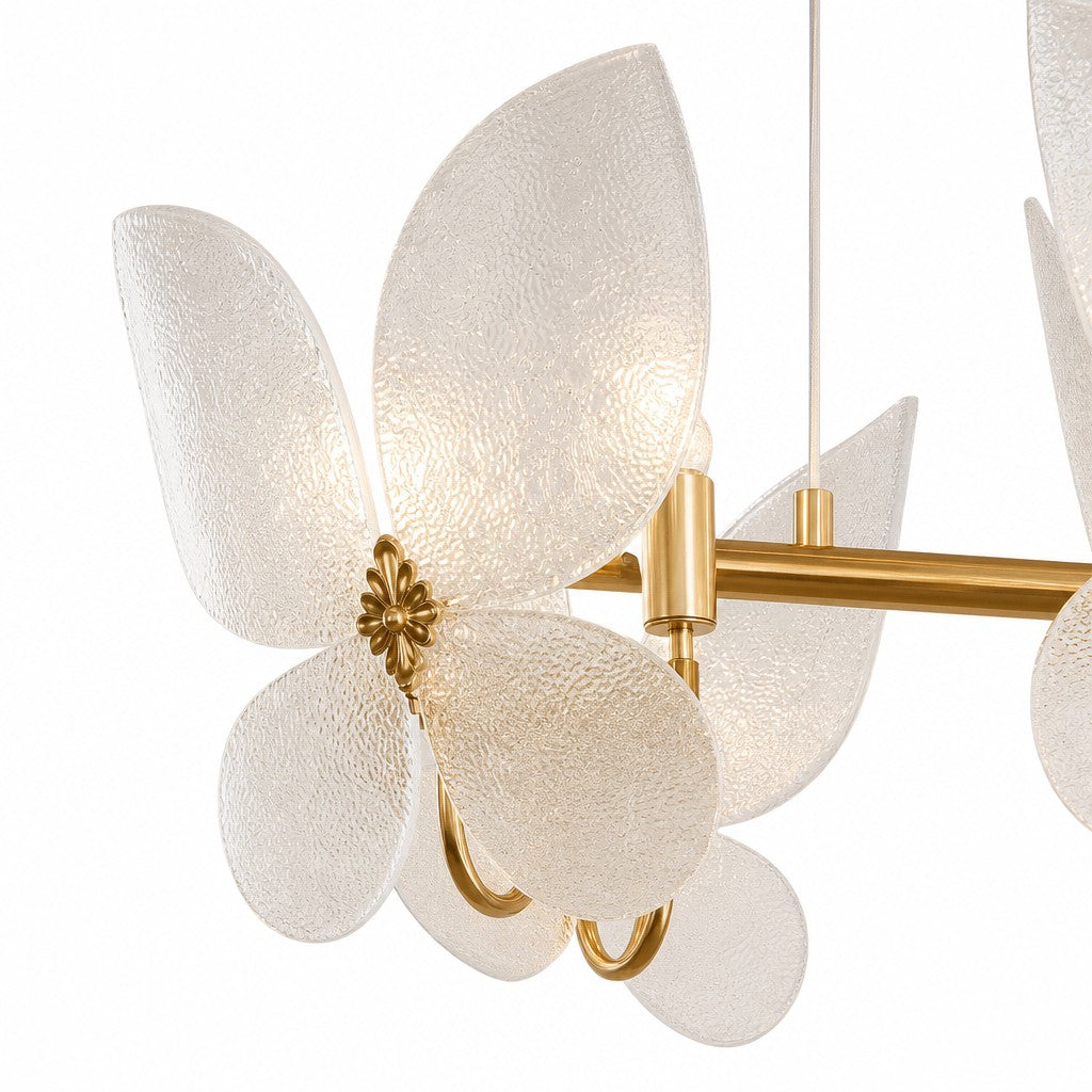 Lucenda Artistic Butterfly Chandelier - French Retro Statement Chandelier for Kitchen Island