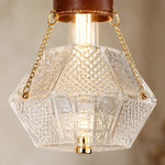 Cargar imagen en el visor de la Galería, Prismatic French Leather Pendant Light 9