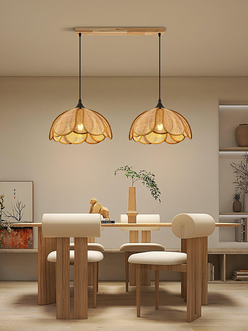 Bloom Rattan Pendelleuchte