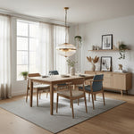 Load image into Gallery viewer, Luntra Contemporary Multi-Light Pendant with Textured Glass for Bedrooms and Hallways