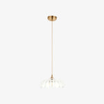 Load image into Gallery viewer, Floriaxis Floral Glass Pendant Light — Floral Glass Shade with Braided Cable for Kitchen or Dining