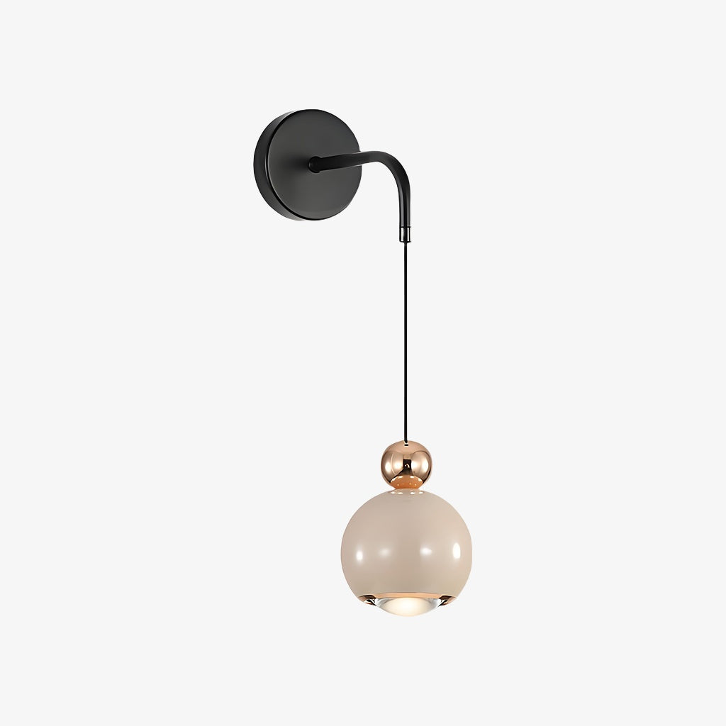 Glintap Nordic Globe Wall Mounted Light – Minimal Accent Lamp for Bedroom Interior