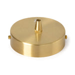 Cargar imagen en el visor de la Galería, brass canopy detail for vintage French ruffled glass lamp