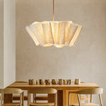 Afbeelding laden in galerijweergave, Nordic Linen Pleated  Fabric Pendant Light Lampshade

