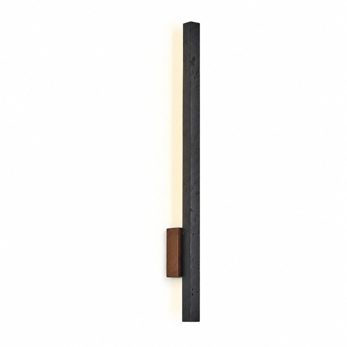 Linear Travertine And Wood LED Wall Light
