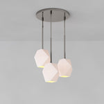 Load image into Gallery viewer, Talvior Sculptural Lighting - 3-Light Faceted Chandelier in Versatile Finishes | Explore Collection
