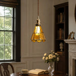 Cargar imagen en el visor de la Galería, French country ripple glass light fixture