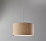 Load image into Gallery viewer, Dumora Fabric Drum Shade Pendant Light - Linen Design Hanging Light
