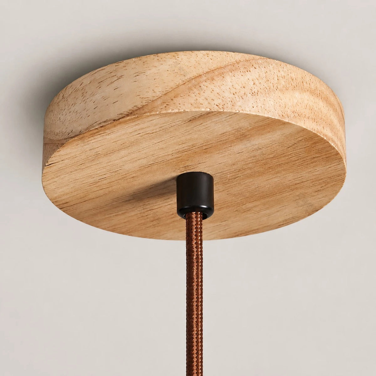 Rustic Woven Rope Glass Pendant Light Collection
