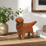 Carica l'immagine nella visualizzazione Galleria, Warm brown dog ornament on a console table
