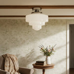 Load image into Gallery viewer, Geotower Tiered Globe Contemporary Ceiling Lamp for Bedroom &amp; Foyer
