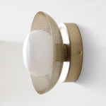 Load image into Gallery viewer, Elorina Sconce Wall Light - Textured Metal or Glass Shade
