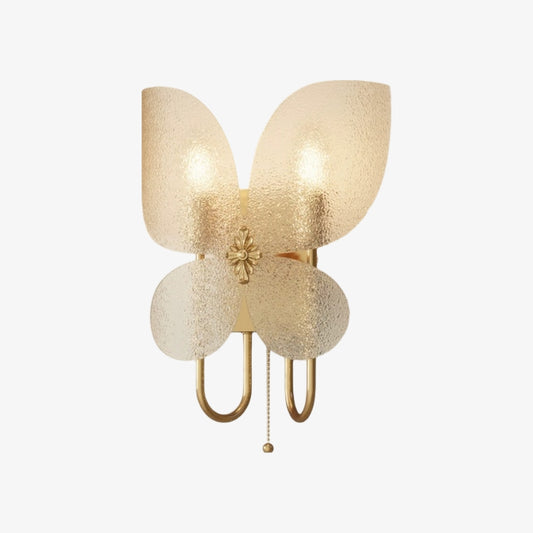 Lámpara de pared Art Deco mariposa Lucenda – Aplique decorativo de estilo vintage para dormitorio o pasillo