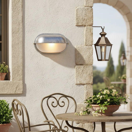 Lámpara de Pared Exterior Industrial Docka – Luz de Pared Retro Minimalista para Jardín y Entrada