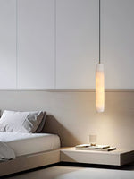 Load image into Gallery viewer, Alabaster Flute Pendant Light