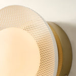 Load image into Gallery viewer, Elorina Sconce Wall Light - Textured Metal or Glass Shade
