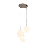 Load image into Gallery viewer, Talvior Sculptural Lighting - 3-Light Faceted Chandelier in Versatile Finishes | Explore Collection
