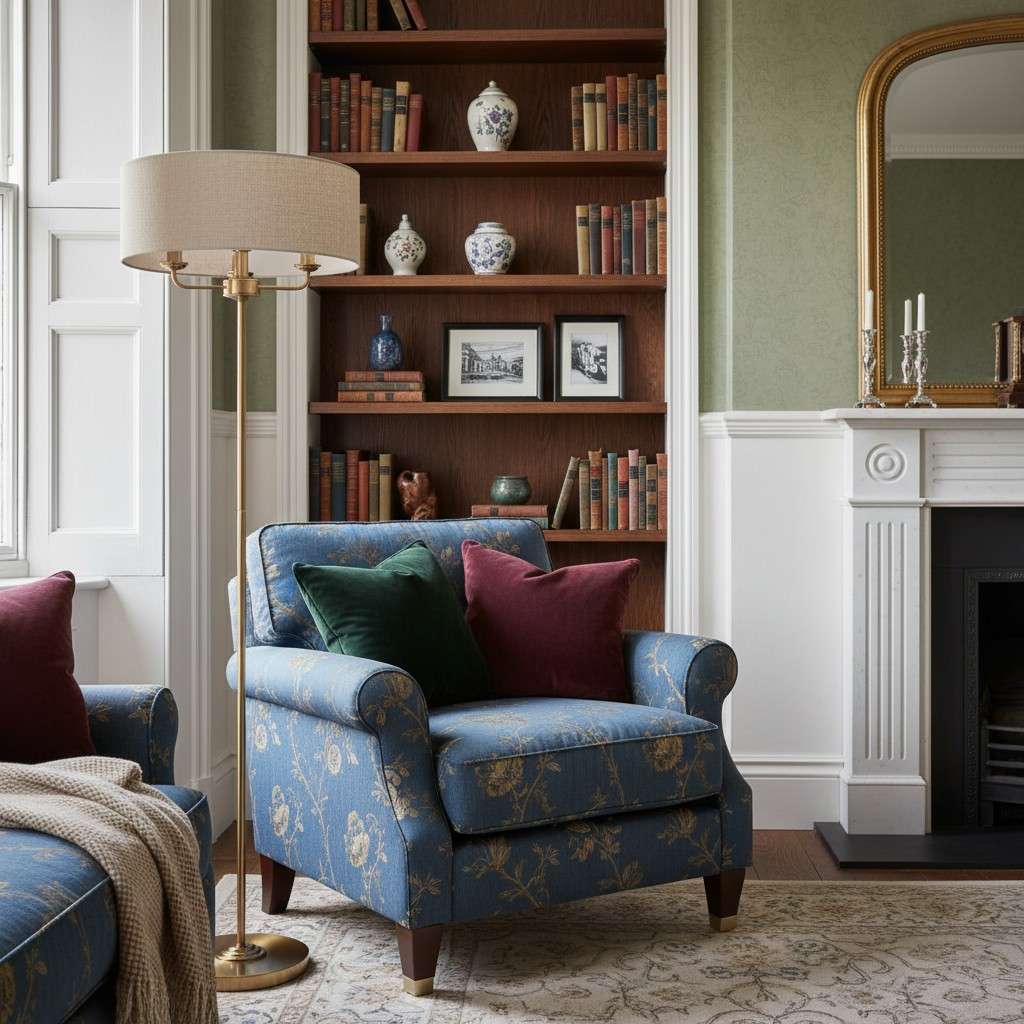 Tela Drum Lampenkap Vloerlamp - Moderne Stoffen Staande Lamp voor Thuis en Kantoor