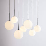 Load image into Gallery viewer, Selvion Elegant 7-Light Globe Chandelier – Glass Pendant Light
