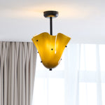 Load image into Gallery viewer, Bellina Decorative Glass Ceiling Light - Modern Sculptural Flush Mount
