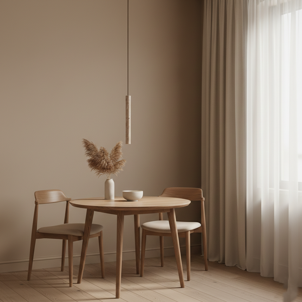 Gemarmerde Travertijn Cilinder Moderne Hanglamp