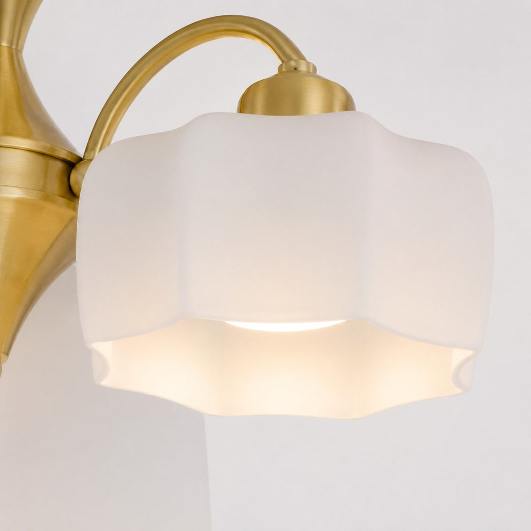 Arden florale plafondlamp van glas
