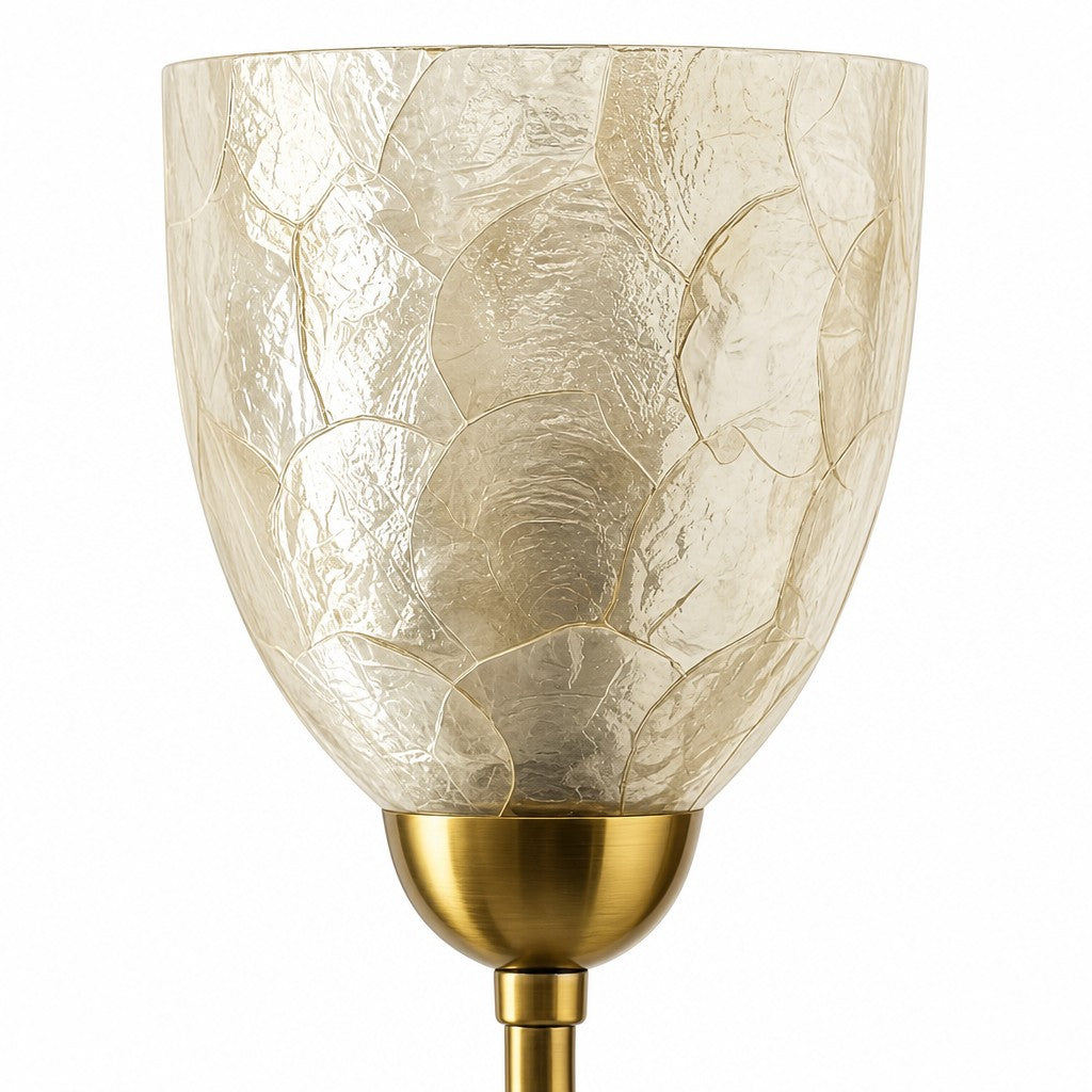Nacrelith Wall Sconce - Modern Capiz Shell Lamp for Bedroom