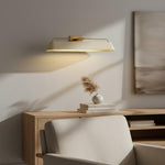 Afbeelding laden in galerijweergave, Libris Wandgemonteerde Schilderijlamp - Modern Stalen Frame met Zachte Zandkleurige Kap voor Entree &amp; Eetkamer