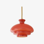 Charger l'image dans la visionneuse de la galerie, Lampe suspendue décorative HaloVita – Suspension minimaliste en métal et verre pour espaces de vie