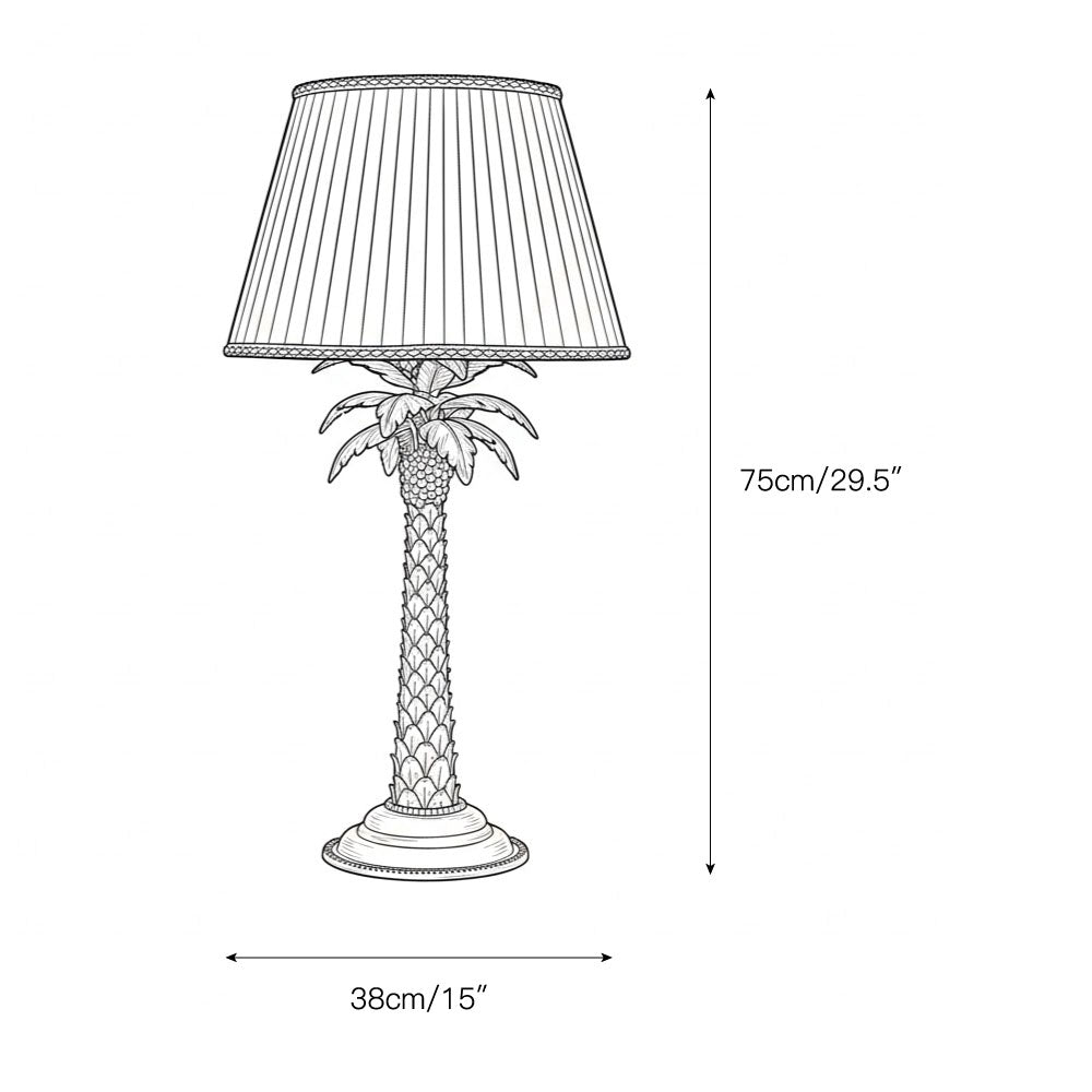 Palmen Tischlampe