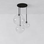 Load image into Gallery viewer, Selvion Minimalist Crystal Chandelier - Handcrafted Glass Sculptural Lighting Fixture
