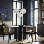 Load image into Gallery viewer, Ulvara Chandelie Linear Cluster Glass Globe Design - Contemporary Elegance
