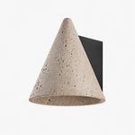 Cargar imagen en el visor de la Galería, Natural Travertine Cone Wall Sconce