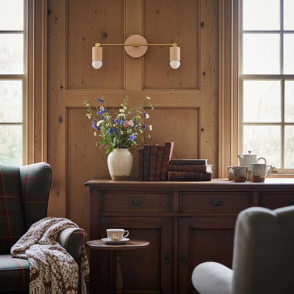 Mobilux Spherical Design Modern Natural Sconce for Bedroom & Study