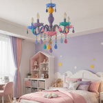 Cargar imagen en el visor de la Galería, Colorful Metal Kids Room Chandelier for Bedroom