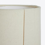 Afbeelding laden in galerijweergave, Pryssa keramische tafellamp met ivoorkleurige linnen kap - artistieke verlichting voor woonkamer of slaapkamer