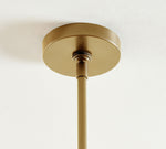 Load image into Gallery viewer, Lumora Crystal Pendant Light – Elegant Tumbled Brass &amp; Cut Glass
